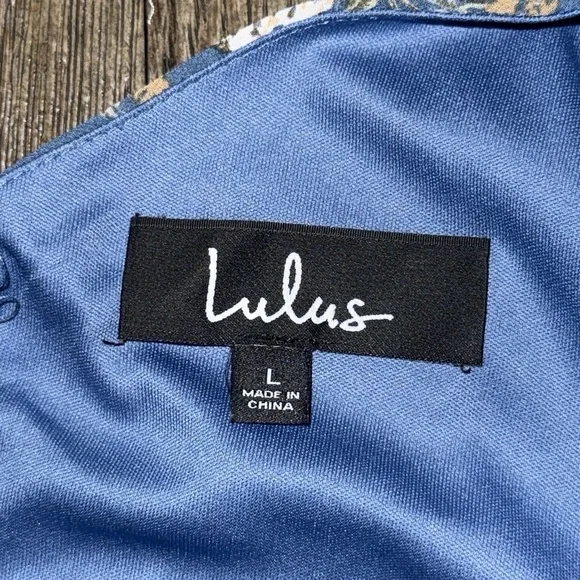 Lulus Feeling Fond Blue Floral Print Puff Sleeve Maxi Dress - Picture 10 of 12